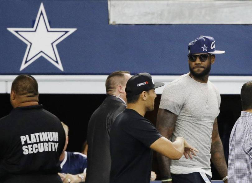 Lebron is an affluent Dallas Cowboys fan